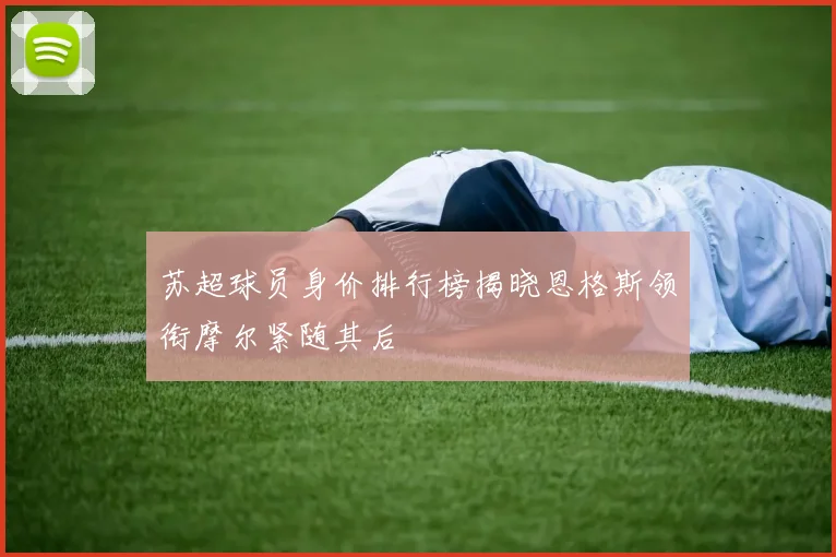 苏超球员身价排行榜揭晓恩格斯领衔摩尔紧随其后