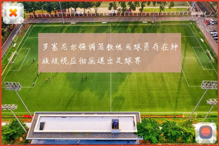 罗塞尼尔强调若教练或球员存在种族歧视应彻底退出足球界